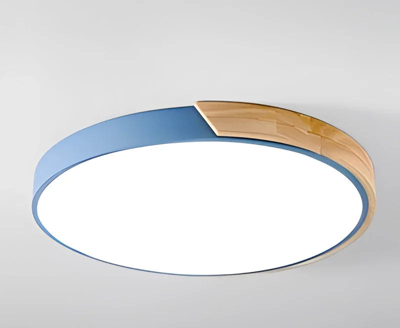 Luz de teto circular LED, Minimalista Macaron Design, Home Light, Living Room, Bedroom and Study, Iluminação decorativa