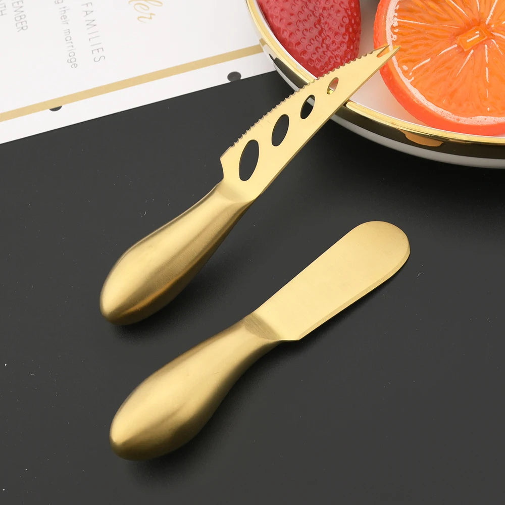 Jogo Cortadores de Queijo Gold 6 Pcs