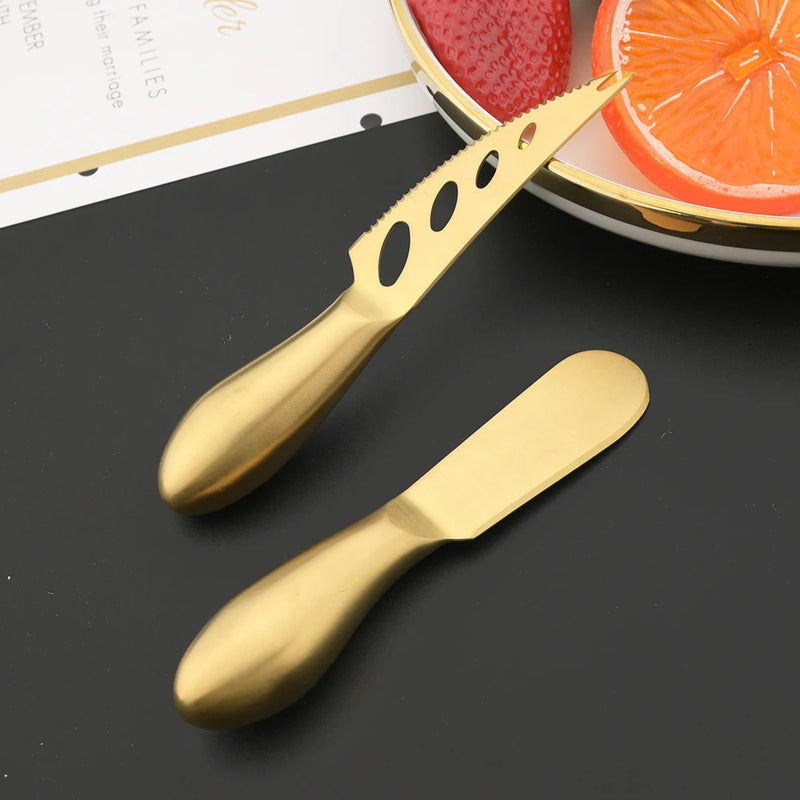 Jogo Cortadores de Queijo Gold 6 Pcs