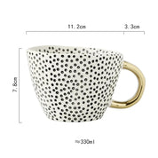 Caneca Geometric Pintada a Mão - 330ml