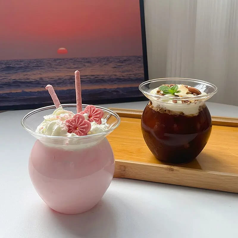 Copo Formato Cuia de Vidro - 550ml