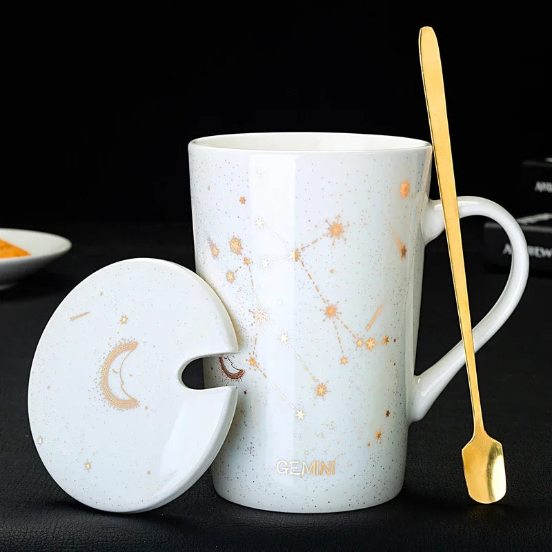 Caneca Constelações Signo em Porcelana - 420ml