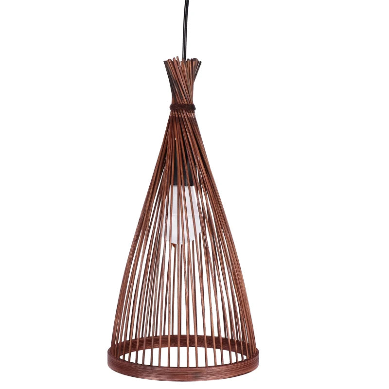 Mão-Tecido Lanterna De Bambu Lâmpada pingente, Rattan Natural, Lustres De Vime E27, Abajures De Bambu, Luz Pendurada, Luminárias