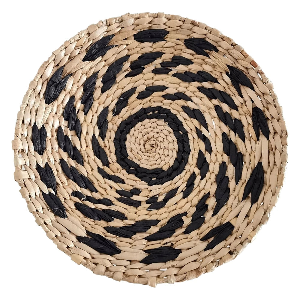 Seagrass Woven Wall Basket para Decoração de Casa, Natural Boho Fruit Bowl, Rattan Pendurado, Ornamentos Decorativos, Sala Artesanato