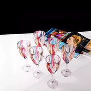 Conjunto de Taças de Cristal Colorido - 2pcs
