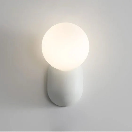 Nordic conduziu a lâmpada de parede creme arandela decoração casa para o quarto moderno e minimalista lâmpada parede vidro lampara pared iluminação led