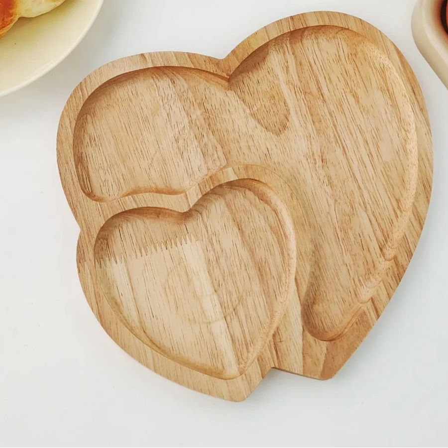 Bandeja de Madeira Coração