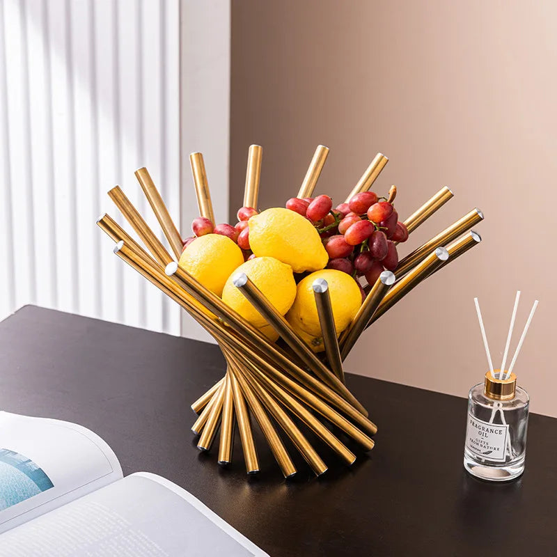 Fruteira Criativa Espiral em Metal