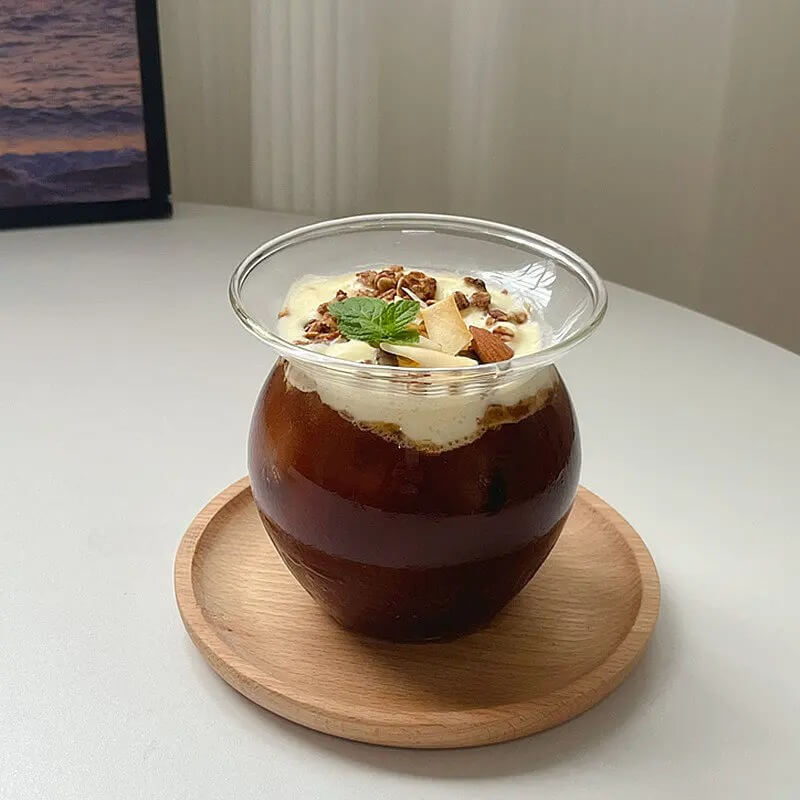 Copo Formato Cuia de Vidro - 550ml