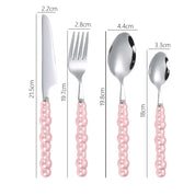 Conjunto Talheres Pérola 4 Pcs em Aço Inox