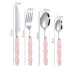 Conjunto Talheres Pérola 4 Pcs em Aço Inox