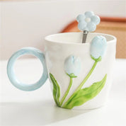 Kit Caneca e Colher Tulipas