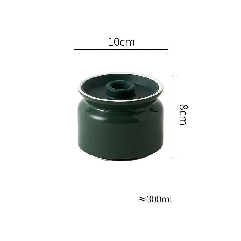 Frasco Hermético de Cerâmica Elegante para Armazenamento