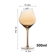 Cristal âmbar vinho tinto vidro Decanter, Borgonha Borgonha Borgonha Cálice, Taça De Degustação De Barriga Grande, Bar e Casa, Festa De Casamento, Copos