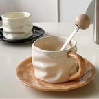 Xícara de Porcelana com Pires Elegante 230ml