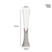 Taça de Cristal Luxuosa com Base Strass - 150ml