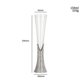 Taça de Cristal Luxuosa com Base Strass - 150ml