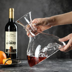 Decanter de Cristal Iceberg para Vinho Tinto Luxuoso