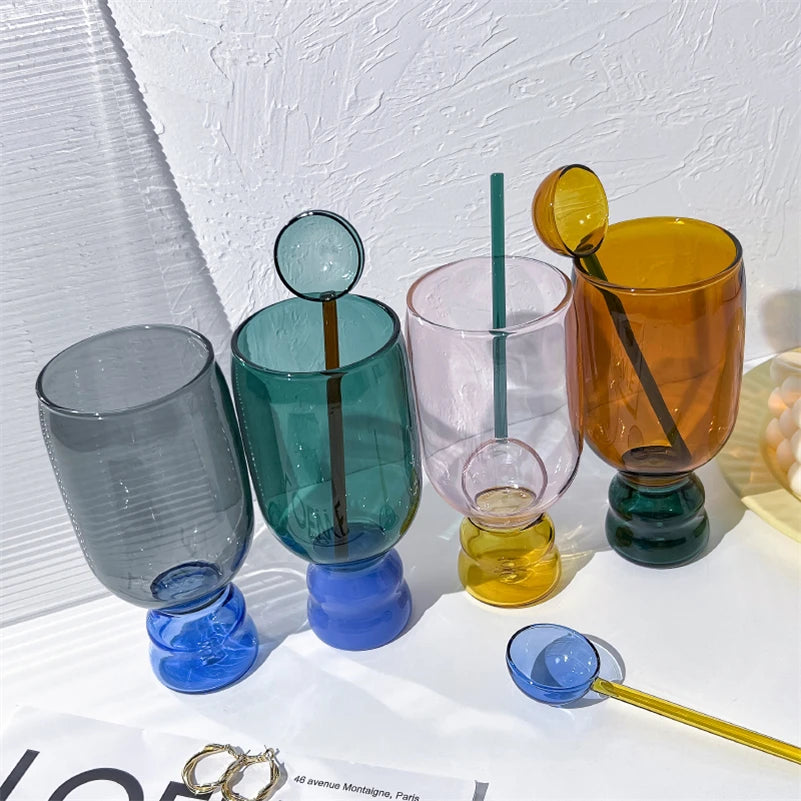 Caneca Bicolor sem Alça com Colher - 350ml