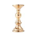 Conjunto Castiçais Dourado em Metal - 2pcs