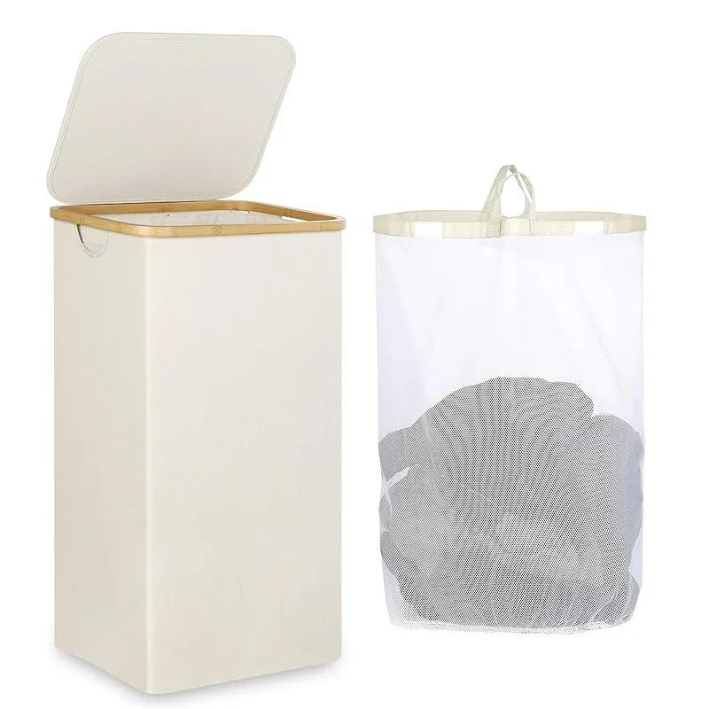 Cesto de Roupa Suja 100L com Sacola Removível