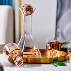Jarra de Vidro Borosilicato Luxo 1.5L com Copos 260ml
