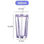 Copo com Tampa Formato Estrela - 300ml