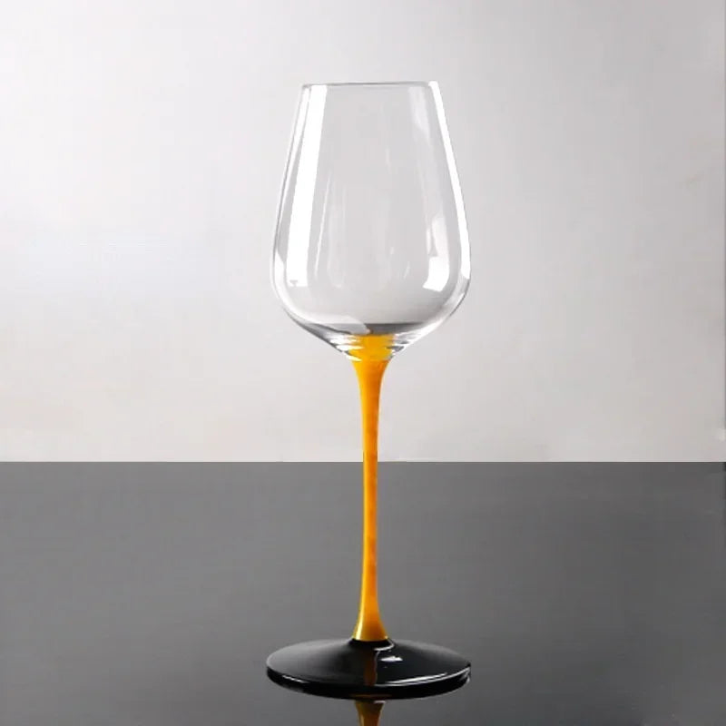 Taça Haste e Base Pintada Cristal - 400ml