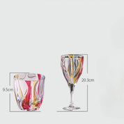 Conjunto de Taças de Cristal Colorido - 2pcs