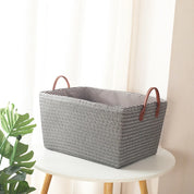 Cesta Organizadora Dobrável em Rattan Vintage