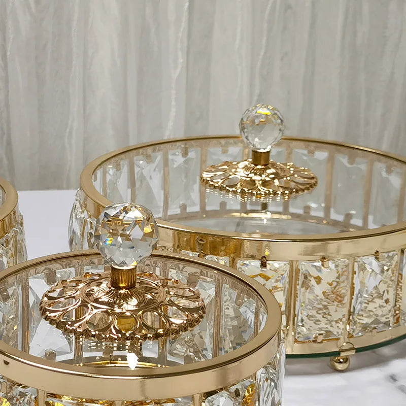 Pote Caixa de Vidro Luxuoso para Armazenamento