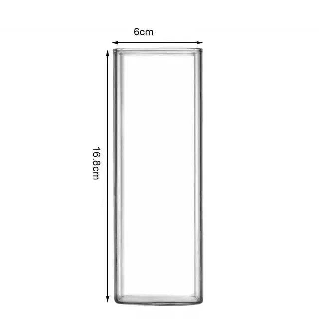 Copo de Vidro Quadrado - 3 Tamanhos