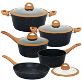 Jogo de Panelas Cerâmico Triplo Indução - 5 Peças