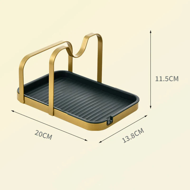 Suporte Elegante para Tampas e Utensílios de Cozinha