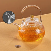 GIANXI Espessamento Bule De Vidro De Borosilicato Alto, Hammer Design Tea Pot, Casa Anti-escaldão trançado Hemp Rope Beam Teapot