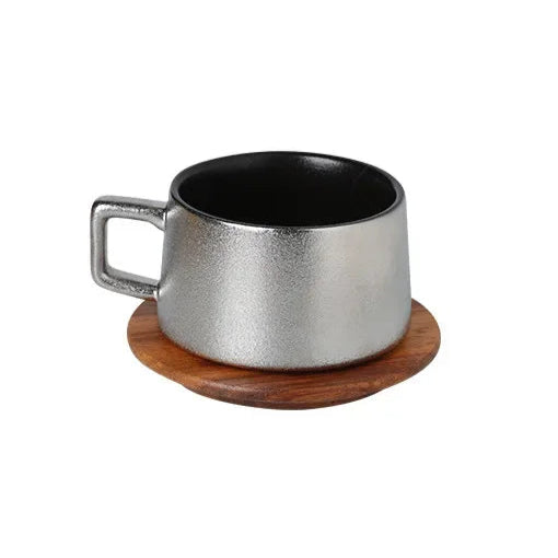 Conjunto Luxo Retrô Xícara e Pires - 230ml