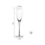 Cálice de cristal europeu, óculos de champanhe, copo de vinho espumante criativo