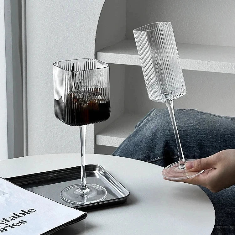 Taça Quadrada de Vidro