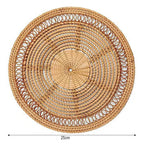 Descanso para Mesa em Vime Individual ou Kit 3pcs