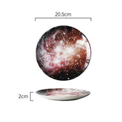 Pratos de Cerâmica Universo Estrelado