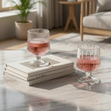 Taça de Vidro com Listras Verticais Sofisticado - 230ml