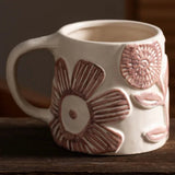 Caneca de Cerâmica Estilo Artístico para Café e Leite