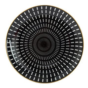 Prato de Porcelana Geométrico de Luxo