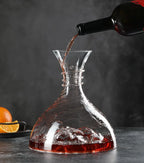 Decanter de Cristal Iceberg para Vinho Tinto Luxuoso