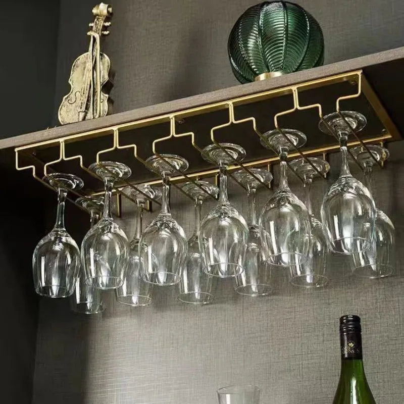 Suporte para Taças de Vinho em Metal para Armário Design Contemporâneo
