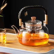Chaleira de Vidro com Infusor para Chá