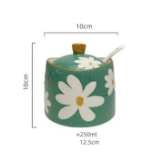 Frasco Cerâmico Margarida para Temperos - 250ml