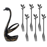 Kit 6 Talheres Swan - 4 Modelos para Fruta e Sobremesa