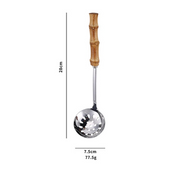 Utensílios em Inox com Cabo de Bambu - 7 Modelos