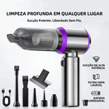 Aspirador de Pó Portátil 4 em 1 Sem Fio para Carro e Casa